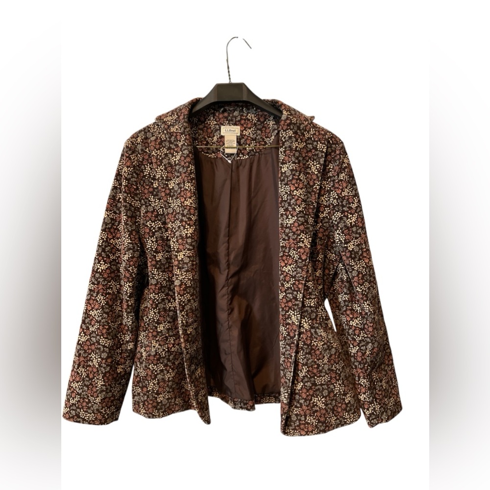 L.L Bean Brown Floral Balzer